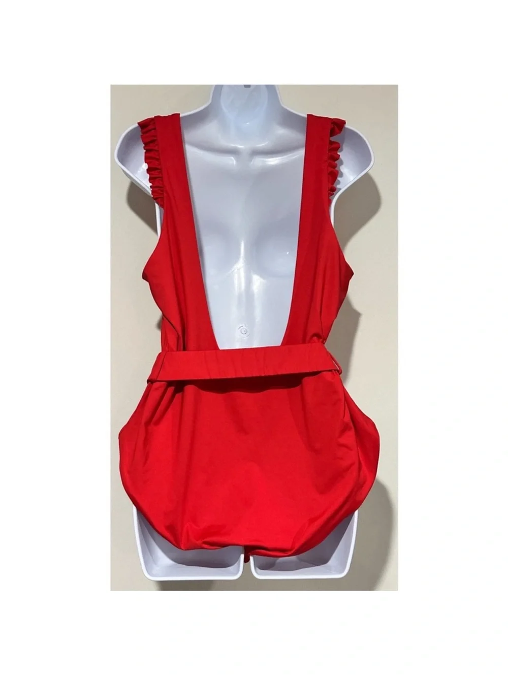 Agua Bendita Nicolette Voila Red Belt Swimsuit